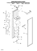 FREEZER DOOR Diagram and Parts List for GS6SHAXKB02  Whirlpool Refrigerator