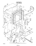 TUB , LITERATURE AND OPTIONAL Diagram and Parts List for DU8700XT2  Whirlpool Dishwasher