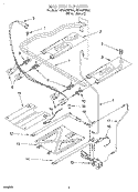 MANIFOLD Diagram and Parts List for SF360PEEW0  Whirlpool Range