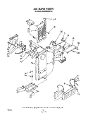 AIRFLOW Diagram and Parts List for ED22MMXRWR0  Whirlpool Refrigerator
