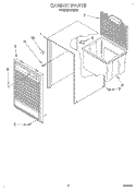 CABINET, LITERATURE Diagram and Parts List for D30A2  Whirlpool Dehumidifier