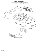 AIR FLOW PARTS Diagram and Parts List for YMH1170XSQ0  Whirlpool Microwave