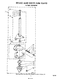 BRAKE AND DRIVE TUBE Diagram and Parts List for LA5700XPW1  Whirlpool Washer
