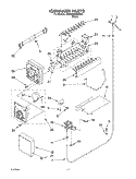 ICE MAKER Diagram and Parts List for 6GD2SHQXKB00  Whirlpool Refrigerator
