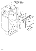 LINER Diagram and Parts List for ET20F134KN1  Whirlpool Refrigerator