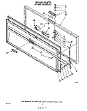 DOOR Diagram and Parts List for EH150FXLN2  Whirlpool Freezer