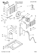 UNIT, LITERATURE Diagram and Parts List for ACM122XH0  Whirlpool Air Conditioner