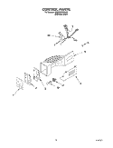 CONTROL PARTS Diagram and Parts List for KSBP25FKSS02  KitchenAid Refrigerator