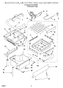 EVAPORATOR, ICE CUTTER GRID AND WATER Diagram and Parts List for KUIS155HRS2  KitchenAid Ice Maker