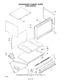 MICROWAVE CABINET Diagram and Parts List for KEMI300VBL0  KitchenAid Microwave Oven Combo