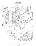 DOOR Diagram and Parts List for DU7500XR2  Whirlpool Dishwasher
