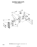 Part Location Diagram of 312138 Whirlpool Frame, Control Panel