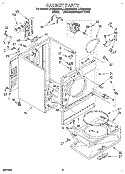 SECTION Diagram and Parts List for LER6634BW2  Whirlpool Dryer