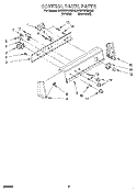 CONTROL PANEL Diagram and Parts List for KAWE670BWH0  KitchenAid Washer