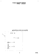 MISCELLANEOUS Diagram and Parts List for CAW2762AW0  Whirlpool Washer