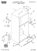 CABINET Diagram and Parts List for RT21AKXGN01  Roper Refrigerator