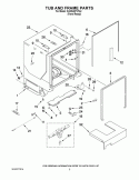 Part Location Diagram of W10185368 Whirlpool DISCONTINUED