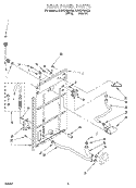 REAR PANEL Diagram and Parts List for KAWS750GQ0  KitchenAid Washer