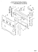 CONTROL PANEL Diagram and Parts List for RF396LXEQ1  Whirlpool Range