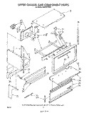 UPPER CHASSIS AND COMPONENT Diagram and Parts List for RM955PXPW1  Whirlpool Microwave Oven Combo
