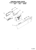 CONTROL PANEL PARTS Diagram and Parts List for KUDS03STSS0  KitchenAid Dishwasher