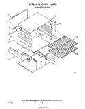 INTERNAL OVEN Diagram and Parts List for SF302EERW0  Whirlpool Range