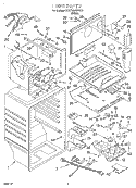 LINER Diagram and Parts List for 3VET20DKFW01  Whirlpool Refrigerator