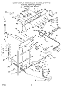 CONTROLS AND REAR PANEL Diagram and Parts List for LSQ9665JQ0  Whirlpool Washer