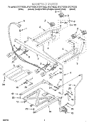 MANIFOLD Diagram and Parts List for SF377PEGT5  Whirlpool Range