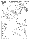 SECTION Diagram and Parts List for GEQ8821KT0  Whirlpool Dryer