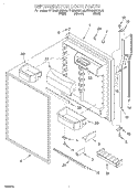 REFRIGERATOR DOOR Diagram and Parts List for KTRS22KGBL00  KitchenAid Refrigerator