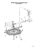 UPPER WASH AND RINSE Diagram and Parts List for KPDI620T0  KitchenAid Dishwasher