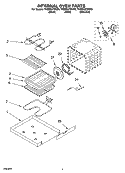 INTERNAL OVEN PARTS Diagram and Parts List for YKEBC278KM0  KitchenAid Wall Oven