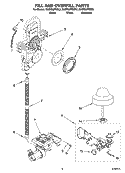 FILL AND OVERFILL PARTS Diagram and Parts List for KUDR02FSBL3  KitchenAid Dishwasher