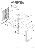 AIR FLOW PARTS, OPTIONAL PARTS (NOT INCLUDED) Diagram and Parts List for 7GS2SHEXPQ02  Whirlpool Refrigerator
