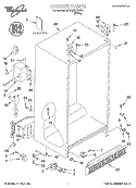 CABINET, LITERATURE Diagram and Parts List for 6ED22PKXFW01  Whirlpool Refrigerator