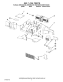 AIR FLOW PARTS Diagram and Parts List for WMH1163XVS5  Whirlpool Microwave