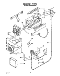 ICEMAKER, LIT/OPTIONAL Diagram and Parts List for KSRS27QWWH00  KitchenAid Refrigerator
