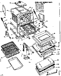 Oven And Broiler Parts Diagram and Parts List for 1553546640  Kenmore Range
