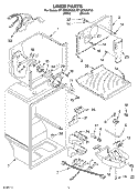 LINER Diagram and Parts List for ET1MTKXKT02  Whirlpool Refrigerator