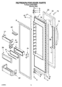 REFRIGERATOR DOOR PARTS Diagram and Parts List for KSSC36FMS01  KitchenAid Refrigerator