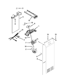 Air Flow Parts Diagram and Parts List for BRS75ARANA00  Whirlpool Refrigerator
