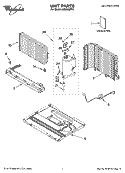 UNIT PARTS Diagram and Parts List for ACU088PP0  Whirlpool Air Conditioner