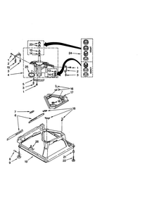 Machine Base Diagram and Parts List for 2DLSQ7533JQ0  Whirlpool Washer