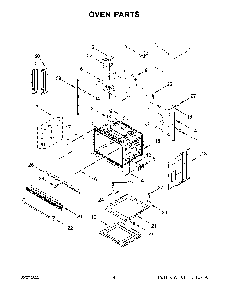 Oven Parts Diagram and Parts List for KOST107ESS20  KitchenAid Wall Oven