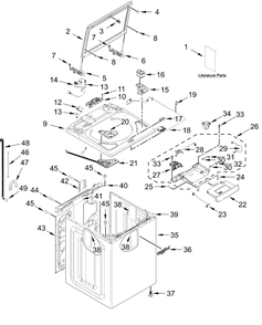 Part Location Diagram of W11646516 Whirlpool Quick Start Guide