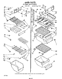 LINER Diagram and Parts List for EHD191VKWR3  Whirlpool Refrigerator