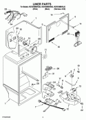 LINER PARTS Diagram and Parts List for W2RXNMMWL00  Whirlpool Refrigerator