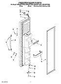 FREEZER DOOR PARTS Diagram and Parts List for KSRX25FTSS02  KitchenAid Refrigerator