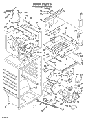 LINER Diagram and Parts List for 5ET2DTKXLQ01  Whirlpool Refrigerator